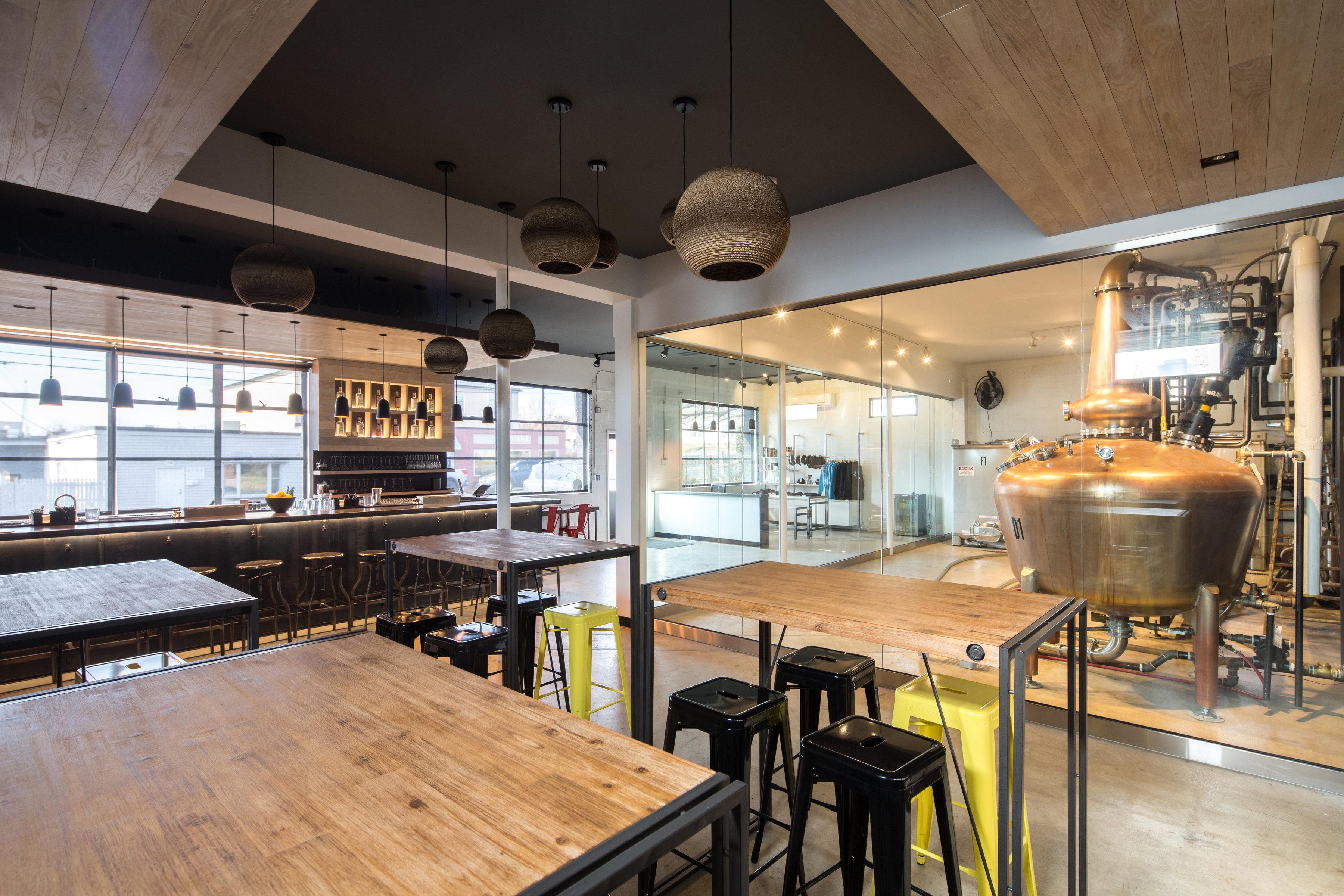 Vitae Spirits Distillery and Tasting Room Interior View